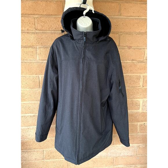 Weatherproof Medium Weight Winter Jacket Coat Hooded Womens M Charcoal - Picture 1 of 9